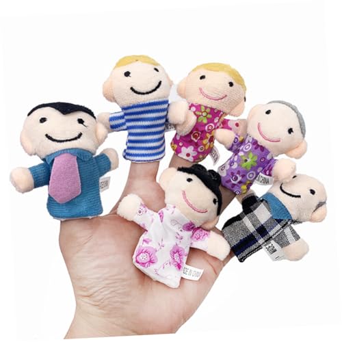 SOPOTUTU 2 Sätze Teiliges Family Finger Puppets mit Großeltern Eltern Schwester Mini Fingerpuppen für Kleinkinder Kindergarten Motorikspielzeug Interaktives Lernspielzeug SOPOTUTU 2 Sätze Teiliges Family Finger Puppets mit Großeltern Eltern Schwester Mini Fingerpuppen für Kleinkinder Kindergarten Motorikspielzeug Interaktives Lernspielzeug von SOPOTUTU