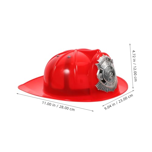 SOPOTUTU 2 Stück Feuerwehrhelm Kunststoff Feuerwehrmütze Cosplay Helm Rot Leicht und Robust für Karneval Geburtstag Halloween Party Kostüm Zubehör SOPOTUTU 2 Stück Feuerwehrhelm Kunststoff Feuerwehrmütze Cosplay Helm Rot Leicht und Robust für Karneval Geburtstag Halloween Party Kostüm Zubehör von SOPOTUTU