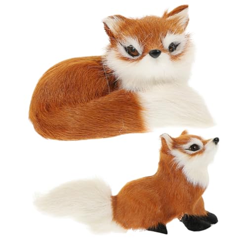 SOPOTUTU 2 Stück Fuchs Figuren Realistische Tiermodelle Niedliche Dekoration Cartoon Haustier als Garten Wohnaccessoire SOPOTUTU 2 Stück Fuchs Figuren Realistische Tiermodelle Niedliche Dekoration Cartoon Haustier als Garten Wohnaccessoire von SOPOTUTU