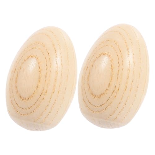 SOPOTUTU 2 Stück Holz Ei Maracas Musikinstrument für Schüttelspielzeug für Junge Mädchen Pädagogisches Percussion Instrument für Musikalische Entdeckungen SOPOTUTU 2 Stück Holz Ei Maracas Musikinstrument für Schüttelspielzeug für Junge Mädchen Pädagogisches Percussion Instrument für Musikalische Entdeckungen von SOPOTUTU