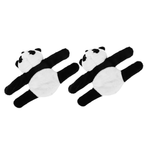 SOPOTUTU 2 Stück Plüsch Panda Slap Bracelet Kuscheliges Stofftier Armband mit Weichem Plüsch Einfaches Umschlagen Tiermotiv Party Geschenk für Geburtstagsfeiern SOPOTUTU 2 Stück Plüsch Panda Slap Bracelet Kuscheliges Stofftier Armband mit Weichem Plüsch Einfaches Umschlagen Tiermotiv Party Geschenk für Geburtstagsfeiern von SOPOTUTU