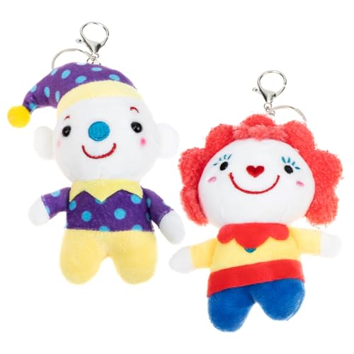 SOPOTUTU 2 Stück Teiliges Clown Schlüsselanhänger Plüschpuppe Weiche Stofftier Anhänger Lustige Taschen und Schlüsseldeko Vielseitig Geeignet SOPOTUTU 2 Stück Teiliges Clown Schlüsselanhänger Plüschpuppe Weiche Stofftier Anhänger Lustige Taschen und Schlüsseldeko Vielseitig Geeignet von SOPOTUTU
