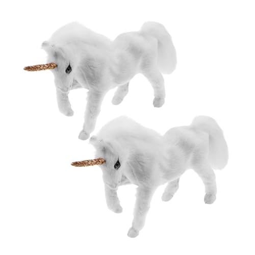 SOPOTUTU 2 Stück Teiliges Miniatur Einhorn Weichem Kunstfell Realistische Einhorn-Figuren für Wohnraumdekoration Büro und Kreative Fotografie Handliche für Vielseitigen Einsatz SOPOTUTU 2 Stück Teiliges Miniatur Einhorn Weichem Kunstfell Realistische Einhorn-Figuren für Wohnraumdekoration Büro und Kreative Fotografie Handliche für Vielseitigen Einsatz von SOPOTUTU