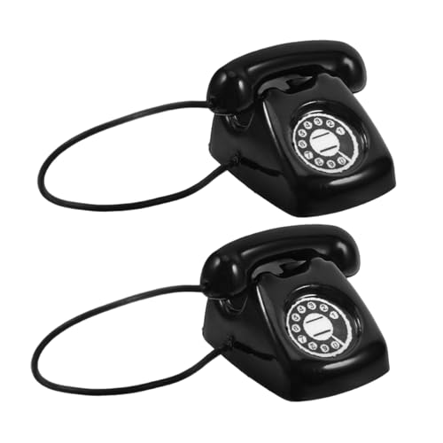 SOPOTUTU 2 Stück Teiliges Miniatur-Retro-Telefon aus Legierung Stabiles Vintage-telefonmodell Realistische Puppenhaus-Dekoration für Kreative Szenen und Sammler Robustes Miniatur-zubehör SOPOTUTU 2 Stück Teiliges Miniatur-Retro-Telefon aus Legierung Stabiles Vintage-telefonmodell Realistische Puppenhaus-Dekoration für Kreative Szenen und Sammler Robustes Miniatur-zubehör von SOPOTUTU