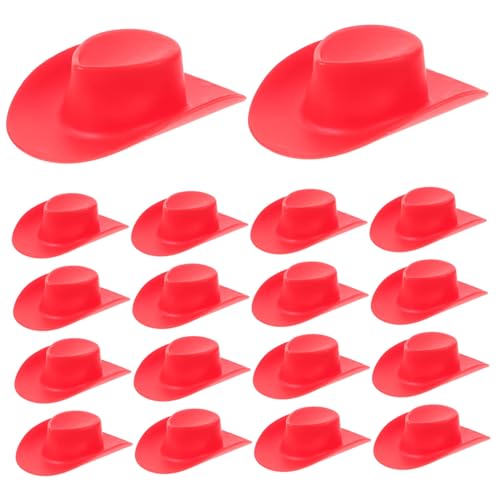 SOPOTUTU 20 Stück Teiliges Mini Cowboy Hüte aus Kunststoff Dekorative Puppenhüte für Puppenhaus Festliche Western deko Kompakt Leicht für DIY Bastelprojekte und Puppenaccessoires SOPOTUTU 20 Stück Teiliges Mini Cowboy Hüte aus Kunststoff Dekorative Puppenhüte für Puppenhaus Festliche Western deko Kompakt Leicht für DIY Bastelprojekte und Puppenaccessoires von SOPOTUTU