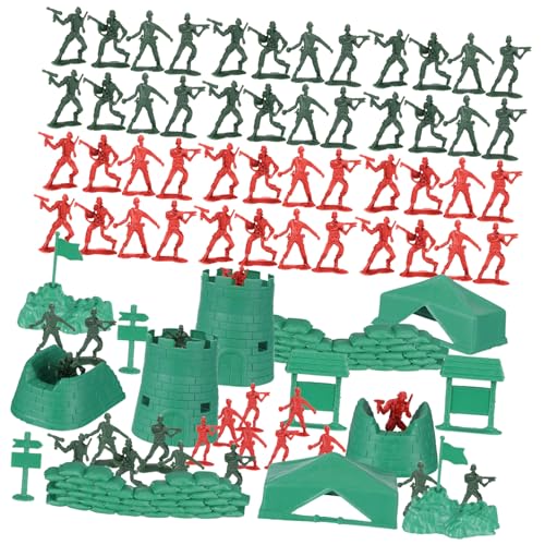 SOPOTUTU 200 Stück Teiliges Mini Soldaten Spielset aus Robustem Kunststoff Detailreiche Militärfiguren in Rot und Grün für Kinderpartys Fantasievolles Spiel und Spielerisches Lernen über SOPOTUTU 200 Stück Teiliges Mini Soldaten Spielset aus Robustem Kunststoff Detailreiche Militärfiguren in Rot und Grün für Kinderpartys Fantasievolles Spiel und Spielerisches Lernen über von SOPOTUTU