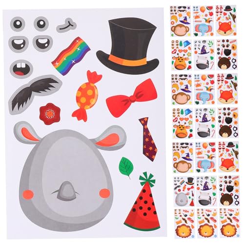 SOPOTUTU 24 Blatt Belohnungsaufkleber Tiere Motivationssticker für Schule Schuleinsätze Geschenkverpackung DIY Basteln Süße Cartoon Motive Einfach zu Kleben SOPOTUTU 24 Blatt Belohnungsaufkleber Tiere Motivationssticker für Schule Schuleinsätze Geschenkverpackung DIY Basteln Süße Cartoon Motive Einfach zu Kleben von SOPOTUTU