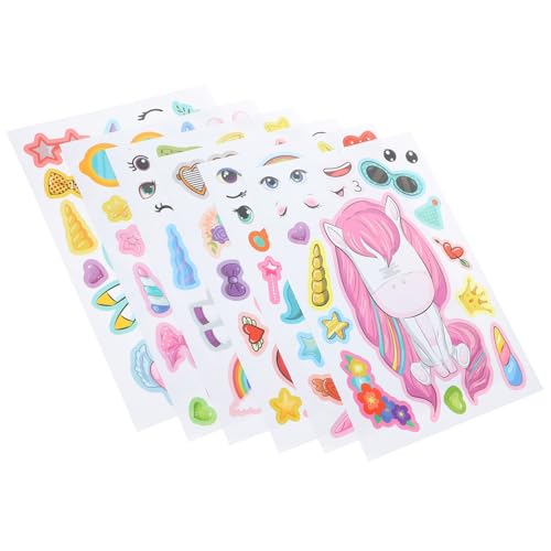 SOPOTUTU 24 Blatt Cartoon Einhorn Aufkleber DIY Dekorative Sticker für Kindergeburtstag Mitgebsel Kreative Geschenkidee für Party und Scrapbook SOPOTUTU 24 Blatt Cartoon Einhorn Aufkleber DIY Dekorative Sticker für Kindergeburtstag Mitgebsel Kreative Geschenkidee für Party und Scrapbook von SOPOTUTU