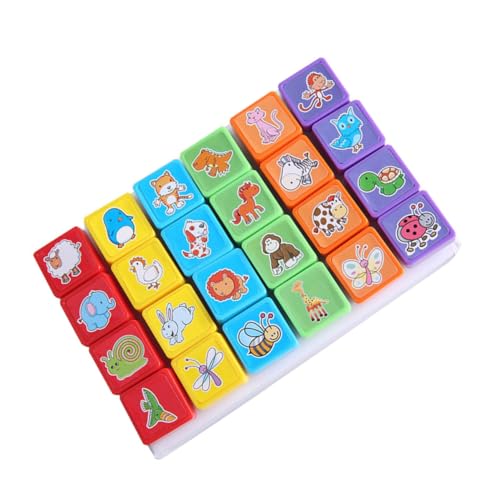 SOPOTUTU 24 Stück Teiliges Kinderstempel mit Niedlichen Tiermotiven Umweltfreundlich Vorab Eingefärbt Geruchlos Langlebig für Scrapbooking Basteln und Partys ohne Separate Stempelkissen SOPOTUTU 24 Stück Teiliges Kinderstempel mit Niedlichen Tiermotiven Umweltfreundlich Vorab Eingefärbt Geruchlos Langlebig für Scrapbooking Basteln und Partys ohne Separate Stempelkissen von SOPOTUTU