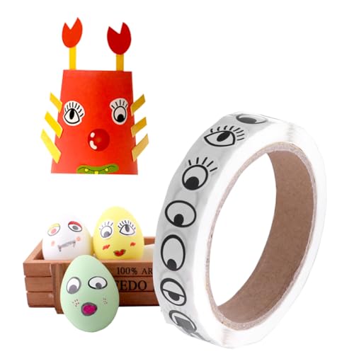 SOPOTUTU 2rollen DIY-Aufkleber Blanko-Etiketten Mit Augenform Cartoon-Augen-musteraufkleber Aus Hochwertigem Papier Für Bastelprojekte Und Modell-Etiketten Einfache Beschriftung Und Anwendu SOPOTUTU 2rollen DIY-Aufkleber Blanko-Etiketten Mit Augenform Cartoon-Augen-musteraufkleber Aus Hochwertigem Papier Für Bastelprojekte Und Modell-Etiketten Einfache Beschriftung Und Anwendu von SOPOTUTU