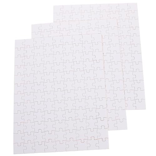 SOPOTUTU 3 Blätter Teiliges Blanko Holzpuzzle Teile Je Sublimationspuzzle DIY Bastelspielzeug für Kreatives Thermotransfer DIY Lernspielzeug SOPOTUTU 3 Blätter Teiliges Blanko Holzpuzzle Teile Je Sublimationspuzzle DIY Bastelspielzeug für Kreatives Thermotransfer DIY Lernspielzeug von SOPOTUTU