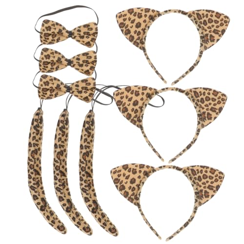 SOPOTUTU 3 Sätze Katzenohren Haarreif mit Schleife und aus Bequemes Tierkostüm für Geeignet für Karneval Fasching Halloween und Themenpartys SOPOTUTU 3 Sätze Katzenohren Haarreif mit Schleife und aus Bequemes Tierkostüm für Geeignet für Karneval Fasching Halloween und Themenpartys von SOPOTUTU