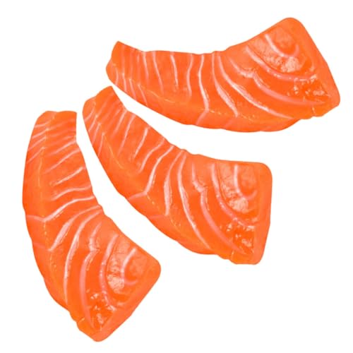 SOPOTUTU 3 Stück Künstliche Lachsscheiben aus Robustem PVC Realistische Sushi deko Fotorequisiten für Küche und Wohnraum Langlebige Lebensechte Imitation SOPOTUTU 3 Stück Künstliche Lachsscheiben aus Robustem PVC Realistische Sushi deko Fotorequisiten für Küche und Wohnraum Langlebige Lebensechte Imitation von SOPOTUTU