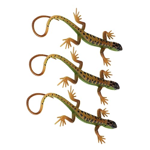 SOPOTUTU 3 Stück Teiliges Realistisches Eidechsen Figuren Kunststoff Tiermodell Gartendeko Balkon Dekoration Lernspielzeug für Naturfreunde SOPOTUTU 3 Stück Teiliges Realistisches Eidechsen Figuren Kunststoff Tiermodell Gartendeko Balkon Dekoration Lernspielzeug für Naturfreunde von SOPOTUTU