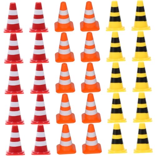 SOPOTUTU 30 Stück Teiliges Miniatur Verkehrsschild Spielset mit Roten Gelben und Orangen Leitkegeln Robustes Kunststoffmaterial Pädagogisches Straßenschild für Erlernen von Verkehrsregeln SOPOTUTU 30 Stück Teiliges Miniatur Verkehrsschild Spielset mit Roten Gelben und Orangen Leitkegeln Robustes Kunststoffmaterial Pädagogisches Straßenschild für Erlernen von Verkehrsregeln von SOPOTUTU