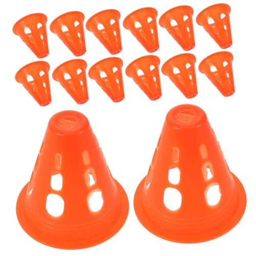 SOPOTUTU 30 Stück Teiliges Roller Skating Trainingskegel aus Robustem Kunststoff Windstabil Stapelbar und Leicht für Agility Fußball und Hindernistraining im Sportbereich SOPOTUTU 30 Stück Teiliges Roller Skating Trainingskegel aus Robustem Kunststoff Windstabil Stapelbar und Leicht für Agility Fußball und Hindernistraining im Sportbereich von SOPOTUTU