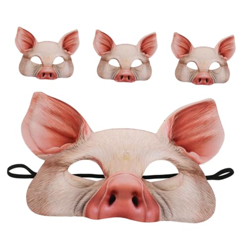 SOPOTUTU 4 Stück Halloween Schweinemasken Halbgesicht aus Leichtem EVA Bequeme Atmungsaktive Tiermasken für Karneval Kostümparty Rollenspiel und Fotorequisiten SOPOTUTU 4 Stück Halloween Schweinemasken Halbgesicht aus Leichtem EVA Bequeme Atmungsaktive Tiermasken für Karneval Kostümparty Rollenspiel und Fotorequisiten von SOPOTUTU