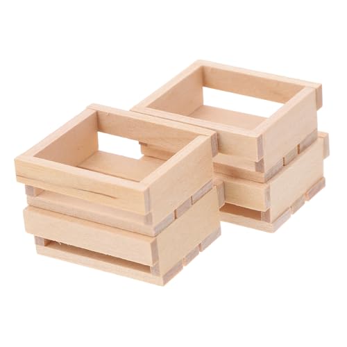 SOPOTUTU 4 Stück Miniatur Puppenhaus Holz aufbewahrungskorb Vielseitige Kleine Kisten für Obst Dekoration und Garten Langlebige Handgefertigte Miniaturkisten für Puppenzubehör SOPOTUTU 4 Stück Miniatur Puppenhaus Holz aufbewahrungskorb Vielseitige Kleine Kisten für Obst Dekoration und Garten Langlebige Handgefertigte Miniaturkisten für Puppenzubehör von SOPOTUTU