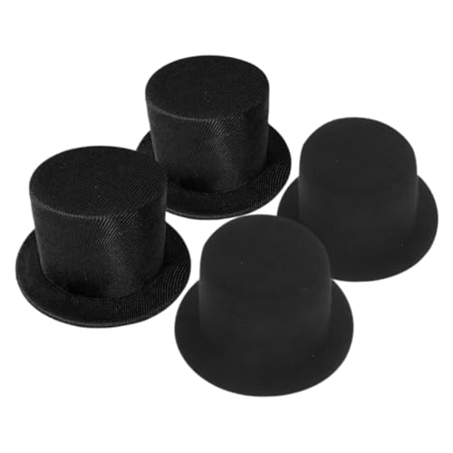 SOPOTUTU 4 Stück Miniatur Zylinderhut Teiliges Schwarz Filz und Kleine Weihnachtsmütze für DIY Bastelprojekte Schneemann und Puppendeko Handgemachte Accessoires SOPOTUTU 4 Stück Miniatur Zylinderhut Teiliges Schwarz Filz und Kleine Weihnachtsmütze für DIY Bastelprojekte Schneemann und Puppendeko Handgemachte Accessoires von SOPOTUTU
