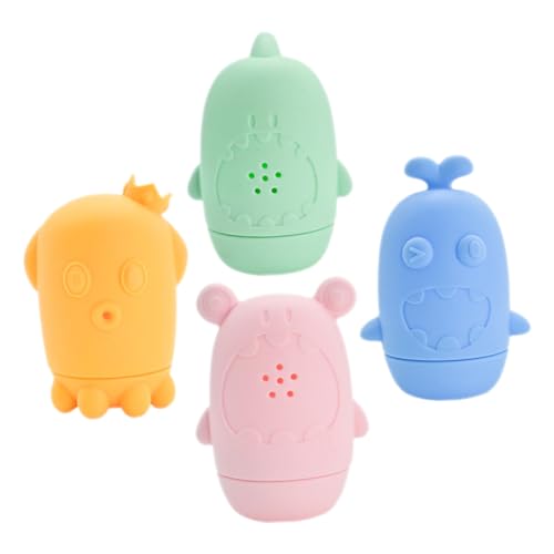 SOPOTUTU 4 Stück Teiliges Badespielzeug aus Lebensmittelechtem Silikon Bunte Cartoon Spritztiere für Kleinkinder Jahre Sicher und Sanft Fördert Kreativität und Koordination Beim Baden SOPOTUTU 4 Stück Teiliges Badespielzeug aus Lebensmittelechtem Silikon Bunte Cartoon Spritztiere für Kleinkinder Jahre Sicher und Sanft Fördert Kreativität und Koordination Beim Baden von SOPOTUTU