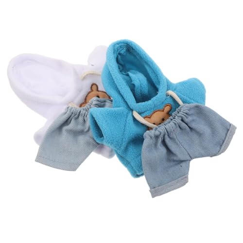 SOPOTUTU 4 Stück Teiliges Bärenkleidungsset für Stofftiere Niedliche Kapuzenpullover und Jeans DIY Plüschbären Kleidung für Stoffpuppen Süße Puppen-Outfits und Accessoires SOPOTUTU 4 Stück Teiliges Bärenkleidungsset für Stofftiere Niedliche Kapuzenpullover und Jeans DIY Plüschbären Kleidung für Stoffpuppen Süße Puppen-Outfits und Accessoires von SOPOTUTU