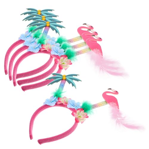 SOPOTUTU 4 Stück Teiliges Hawaii Luau Party Stirnband mit Flamingo und Kokosbaum Design Flexibles Cosplay Haarreif Accessoire für Damen und Mädchen Dekoratives Strand Haarband für SOPOTUTU 4 Stück Teiliges Hawaii Luau Party Stirnband mit Flamingo und Kokosbaum Design Flexibles Cosplay Haarreif Accessoire für Damen und Mädchen Dekoratives Strand Haarband für von SOPOTUTU