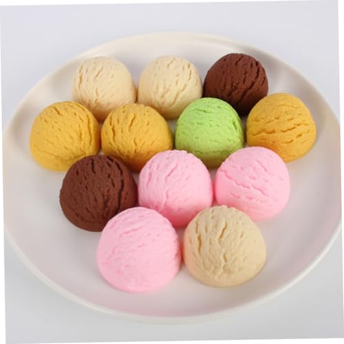 SOPOTUTU 4 Stück Teiliges Künstliche Eiscreme Kugeln Deko Attrappen aus Realistische Fotorequisite Leicht Tragbar für Party Tisch und Schaufensterdekoration SOPOTUTU 4 Stück Teiliges Künstliche Eiscreme Kugeln Deko Attrappen aus Realistische Fotorequisite Leicht Tragbar für Party Tisch und Schaufensterdekoration von SOPOTUTU