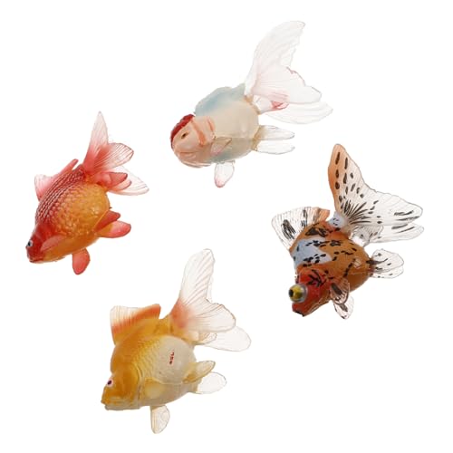 SOPOTUTU 4 Stück Teiliges Realistische Schwimmende Goldfischmodelle aus Kunststoff Kindgerechte Aquarium deko mit Beweglichen Teilen Vielseitig Lernhilfe für Farbenfroh und Sicher SOPOTUTU 4 Stück Teiliges Realistische Schwimmende Goldfischmodelle aus Kunststoff Kindgerechte Aquarium deko mit Beweglichen Teilen Vielseitig Lernhilfe für Farbenfroh und Sicher von SOPOTUTU