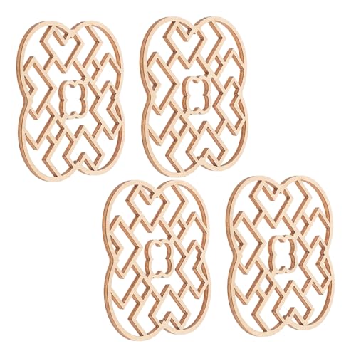 SOPOTUTU 4 Stück Teiliges Unbemalte Miniatur Holzfenster für Puppenhaus Zubehör Traditionelle Chinesische Fenster für DIY Bastelprojekte Detailreiche Architekturmodellierung für Miniatur SOPOTUTU 4 Stück Teiliges Unbemalte Miniatur Holzfenster für Puppenhaus Zubehör Traditionelle Chinesische Fenster für DIY Bastelprojekte Detailreiche Architekturmodellierung für Miniatur von SOPOTUTU