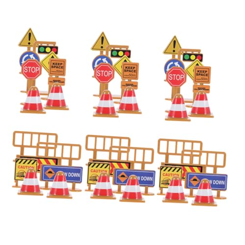 SOPOTUTU 45 Stück Teiliges Verkehrszeichen-spielset für Robuste Miniatur-verkehrsschilder aus Langlebigem Kunststoff Inklusive Absperrungen und Verkehrsampeln Kompakt und Reisefreundlich SOPOTUTU 45 Stück Teiliges Verkehrszeichen-spielset für Robuste Miniatur-verkehrsschilder aus Langlebigem Kunststoff Inklusive Absperrungen und Verkehrsampeln Kompakt und Reisefreundlich von SOPOTUTU