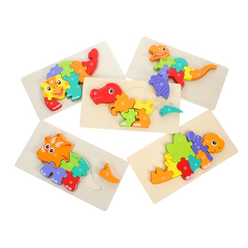 SOPOTUTU 5 Stück Teiliges Dinosaurier Holzpuzzle Montessori Lernspielzeug für Ab Jahren Kreatives Denkspiel Feinmotorik und Kognitiven Fähigkeiten SOPOTUTU 5 Stück Teiliges Dinosaurier Holzpuzzle Montessori Lernspielzeug für Ab Jahren Kreatives Denkspiel Feinmotorik und Kognitiven Fähigkeiten von SOPOTUTU