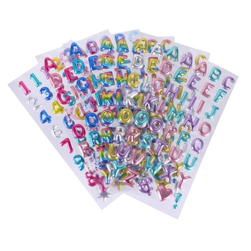 SOPOTUTU 6 Blätter Goldene Buchstaben und Zahlenaufkleber Selbstklebend Glitzernde Dekorative Puzzle Sticker für Scrapbooking Grußkarten Geschenkverpackungen und Bastelarbeiten SOPOTUTU 6 Blätter Goldene Buchstaben und Zahlenaufkleber Selbstklebend Glitzernde Dekorative Puzzle Sticker für Scrapbooking Grußkarten Geschenkverpackungen und Bastelarbeiten von SOPOTUTU