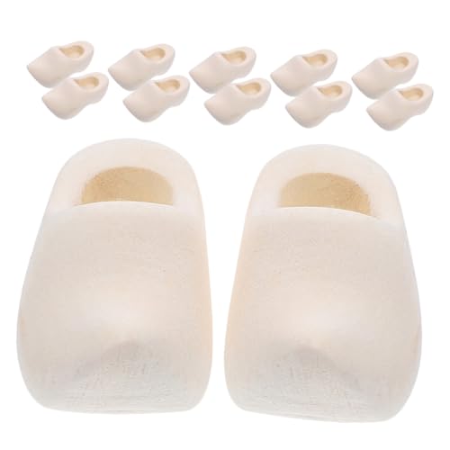 SOPOTUTU 6 Paare Mini Holzschuhe Unfertige Niederländische Puppenschuhe Naturholz für DIY Basteln Puppenhaus Miniatur Zubehör für Mikro Landschaften SOPOTUTU 6 Paare Mini Holzschuhe Unfertige Niederländische Puppenschuhe Naturholz für DIY Basteln Puppenhaus Miniatur Zubehör für Mikro Landschaften von SOPOTUTU