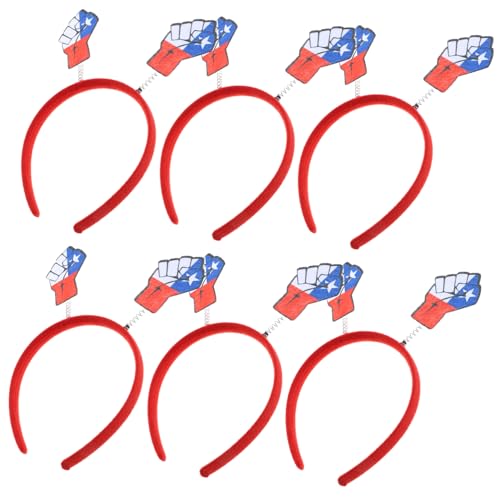 SOPOTUTU 6 Stück Teiliges Chile Kopfschmuck Dekorative Haarreifen für Nationalfeier Festival Kostüm Partyaccessoire Auffälliges Foto Requisit SOPOTUTU 6 Stück Teiliges Chile Kopfschmuck Dekorative Haarreifen für Nationalfeier Festival Kostüm Partyaccessoire Auffälliges Foto Requisit von SOPOTUTU