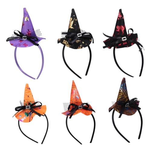 SOPOTUTU 6 Stück Teiliges Halloween Hexen Stirnband mit Spinnennetz Modisches Haarschmuck Accessoire für Mädchen Frauen und Geeignet für Karneval Kostüm und Party SOPOTUTU 6 Stück Teiliges Halloween Hexen Stirnband mit Spinnennetz Modisches Haarschmuck Accessoire für Mädchen Frauen und Geeignet für Karneval Kostüm und Party von SOPOTUTU