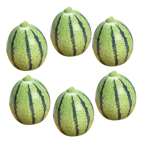 SOPOTUTU 6 Stück Teiliges Mini Wassermelonen Dekor Realistisch Gestaltete Miniatur Obstmodelle für Puppenhaus und Fotografie mit Detailreicher Handwerkskunst SOPOTUTU 6 Stück Teiliges Mini Wassermelonen Dekor Realistisch Gestaltete Miniatur Obstmodelle für Puppenhaus und Fotografie mit Detailreicher Handwerkskunst von SOPOTUTU
