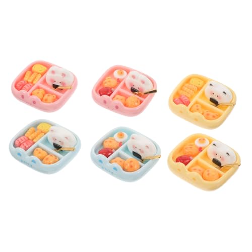 SOPOTUTU 6 Stück Teiliges Miniatur Dollhouse mit Niedlichen Harz Tierfiguren Vielseitige Miniaturhaus Zubehörteile Realistische Mini Sushi Bento Boxen als Dekorative Essensmodelle für SOPOTUTU 6 Stück Teiliges Miniatur Dollhouse mit Niedlichen Harz Tierfiguren Vielseitige Miniaturhaus Zubehörteile Realistische Mini Sushi Bento Boxen als Dekorative Essensmodelle für von SOPOTUTU