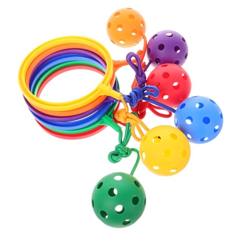 SOPOTUTU 6 Stück Teiliges Springball Fußring für Langlebiges Material Fördert Koordination und Motorik Bunte Mischung Geeignet für Fitness und Spielerisches Training SOPOTUTU 6 Stück Teiliges Springball Fußring für Langlebiges Material Fördert Koordination und Motorik Bunte Mischung Geeignet für Fitness und Spielerisches Training von SOPOTUTU