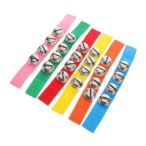 SOPOTUTU 6 Stück Teiliges Wristband Glocken aus Stoff Bunte Handgelenk Schellen für Kleinkinder Vielseitiges Rhythmusspielzeug zur Musik und Sinnesförderung bei Kindern SOPOTUTU 6 Stück Teiliges Wristband Glocken aus Stoff Bunte Handgelenk Schellen für Kleinkinder Vielseitiges Rhythmusspielzeug zur Musik und Sinnesförderung bei Kindern von SOPOTUTU