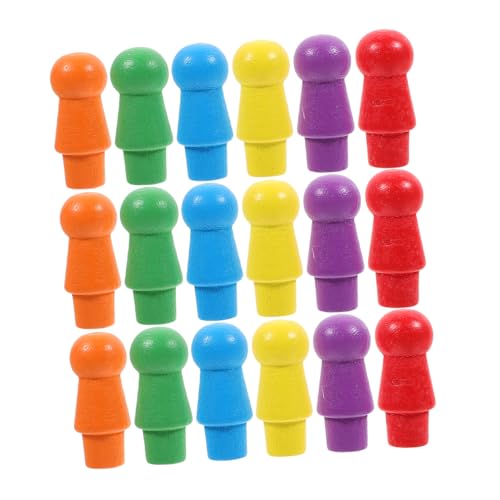 SOPOTUTU 60 Stück Teiliges Bunte Holz Schachfiguren für Brettspiele Stabile und Langlebige Spielfiguren Farbige Holzfiguren für Flugschach und Vielseitige Spielzubehör SOPOTUTU 60 Stück Teiliges Bunte Holz Schachfiguren für Brettspiele Stabile und Langlebige Spielfiguren Farbige Holzfiguren für Flugschach und Vielseitige Spielzubehör von SOPOTUTU