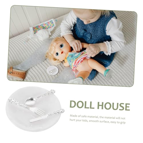 SOPOTUTU 8 Sätze Teiliges Miniatur Besteck aus Sicherem Material Klassische Mini Haus Tischdekoration mit Gabeln Löffeln für Puppenhaus DIY Szenen und Miniaturküchen Zubehör SOPOTUTU 8 Sätze Teiliges Miniatur Besteck aus Sicherem Material Klassische Mini Haus Tischdekoration mit Gabeln Löffeln für Puppenhaus DIY Szenen und Miniaturküchen Zubehör von SOPOTUTU