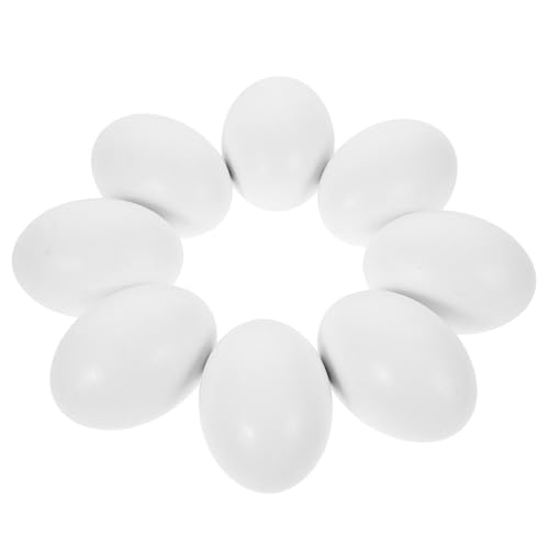 SOPOTUTU 8 Stück Teiliges Künstliche Holzeier zum Bemalen Glatte Oberfläche Sichere DIY Ostereierdekoration für Party und Heimdeko Realistische Nachahmung für Hühnertraining und Osterfest SOPOTUTU 8 Stück Teiliges Künstliche Holzeier zum Bemalen Glatte Oberfläche Sichere DIY Ostereierdekoration für Party und Heimdeko Realistische Nachahmung für Hühnertraining und Osterfest von SOPOTUTU