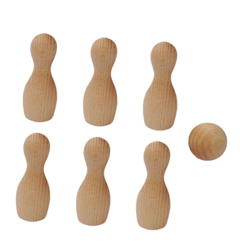 SOPOTUTU Bowling aus Umweltfreundlichem Buchenholz DIY Bowling mit Kegeln und Ball Sicher und Schadstofffrei für Indoor Spiele Kinderpartys und Kreative Freizeitgestaltung SOPOTUTU Bowling aus Umweltfreundlichem Buchenholz DIY Bowling mit Kegeln und Ball Sicher und Schadstofffrei für Indoor Spiele Kinderpartys und Kreative Freizeitgestaltung von SOPOTUTU