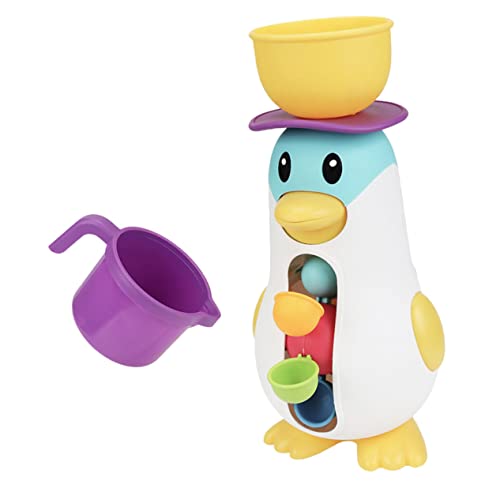 SOPOTUTU Cartoon Pinguin Badewannenspielzeug aus Hautfreundlichem Farbenfrohes Badespielzeug Kreativität und Hand Auge Koordination Geeignet für Kleinkinder und Junge Mädchen SOPOTUTU Cartoon Pinguin Badewannenspielzeug aus Hautfreundlichem Farbenfrohes Badespielzeug Kreativität und Hand Auge Koordination Geeignet für Kleinkinder und Junge Mädchen von SOPOTUTU