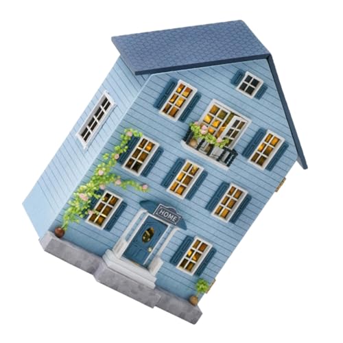 SOPOTUTU DIY Miniatur Puppenhaus Bausatz Holz mit Möbeln Kreatives Mini Haus Modell für Erwachsene und Jugendliche Stabiles Holzbau Set Kreative Raumdeko und Weihnachtsdekoration SOPOTUTU DIY Miniatur Puppenhaus Bausatz Holz mit Möbeln Kreatives Mini Haus Modell für Erwachsene und Jugendliche Stabiles Holzbau Set Kreative Raumdeko und Weihnachtsdekoration von SOPOTUTU