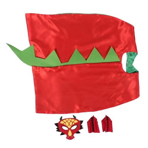 SOPOTUTU Dinosaurier Kostüm für Halloween Umhang mit Maske Cartoon Dino Umhang aus Weichem Atmungsaktivem Stoff für Jungen Mädchen Rollenspiel Party Geburtstagsfeier SOPOTUTU Dinosaurier Kostüm für Halloween Umhang mit Maske Cartoon Dino Umhang aus Weichem Atmungsaktivem Stoff für Jungen Mädchen Rollenspiel Party Geburtstagsfeier von SOPOTUTU