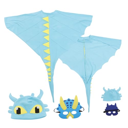 SOPOTUTU Dinosaurier Kostüm mit Umhang und Maske Leicht Anzuziehen Weiches Material für Halloween Cosplay und Kinderfest Geeignet für Jahre SOPOTUTU Dinosaurier Kostüm mit Umhang und Maske Leicht Anzuziehen Weiches Material für Halloween Cosplay und Kinderfest Geeignet für Jahre von SOPOTUTU