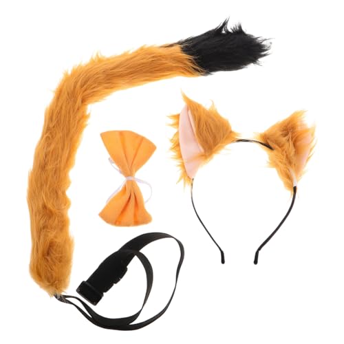 SOPOTUTU Fuchsohren Stirnband Set aus Weichem Kunstpelz Flauschiges Tierohren Haarreif Kostüm Zubehör für Fasching Halloween Cosplay Hautfreundlich und Langlebig SOPOTUTU Fuchsohren Stirnband Set aus Weichem Kunstpelz Flauschiges Tierohren Haarreif Kostüm Zubehör für Fasching Halloween Cosplay Hautfreundlich und Langlebig von SOPOTUTU