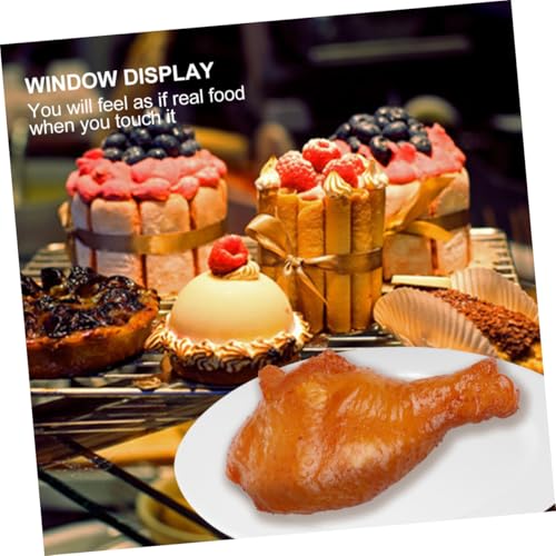 SOPOTUTU Hähnchenkeulen Modell Realistische Fake Chicken Drumsticks Dekoratives für Restaurant Foto Requisite und Küchen deko Hochwertige Simulation aus Robustem Material SOPOTUTU Hähnchenkeulen Modell Realistische Fake Chicken Drumsticks Dekoratives für Restaurant Foto Requisite und Küchen deko Hochwertige Simulation aus Robustem Material von SOPOTUTU