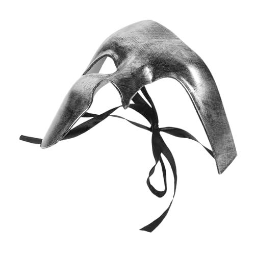SOPOTUTU Halbgesichtsmaske Halloween Masquerade Party Accessoire Dekorativ Vintage Silberfarben Elegant für Maskenball Kostüm Cosplay Karneval Ball Geeignet SOPOTUTU Halbgesichtsmaske Halloween Masquerade Party Accessoire Dekorativ Vintage Silberfarben Elegant für Maskenball Kostüm Cosplay Karneval Ball Geeignet von SOPOTUTU